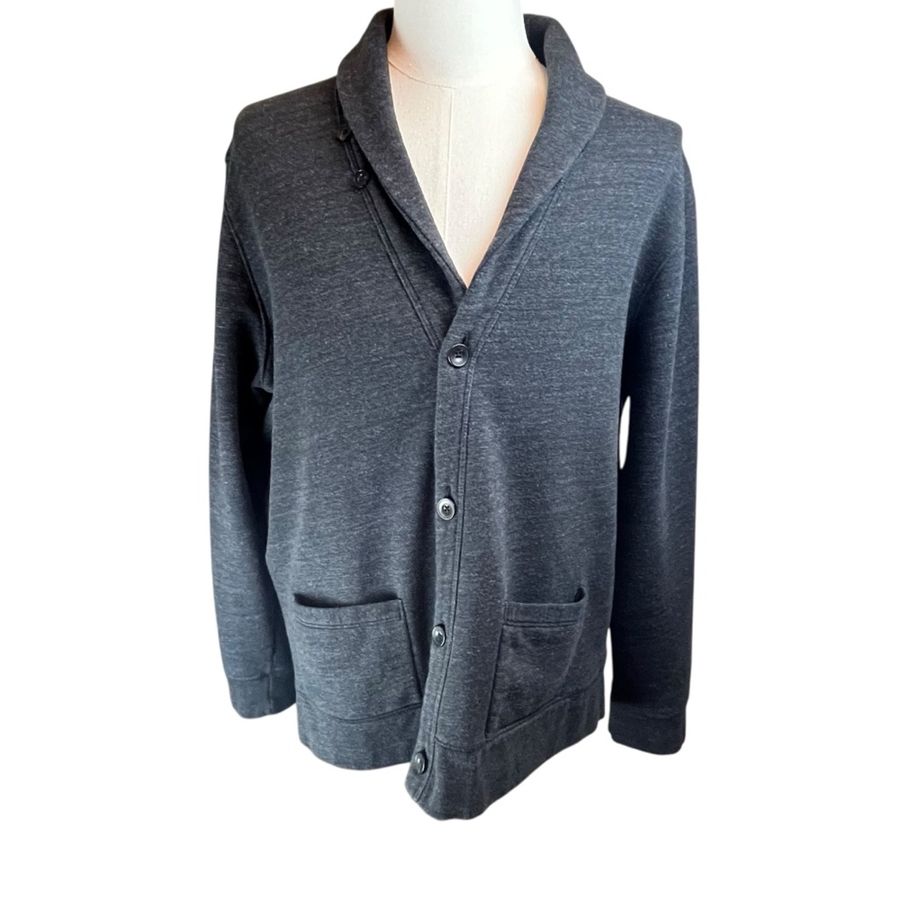 POLO Ralph Lauren Gray Shawl Collar Cardigan‎ Soft Blazer Sz XXL Casual Preppy